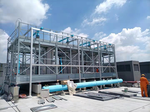 開式冷卻塔金屬外表面防銹處理(橫流開式冷卻塔原理